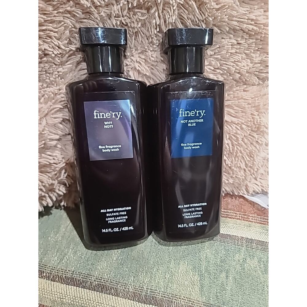 2pk Finery Why Not? Fine Fragrance Body Wash Sulfate-Free 14.5 fl oz